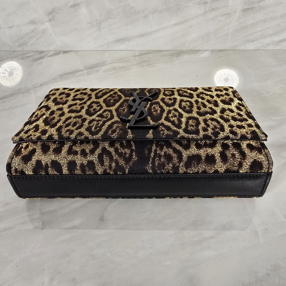 🔥RARE🔥Yves Saint Laurent Kate Leopard Print Chain Bag - Picture 10 of 15
